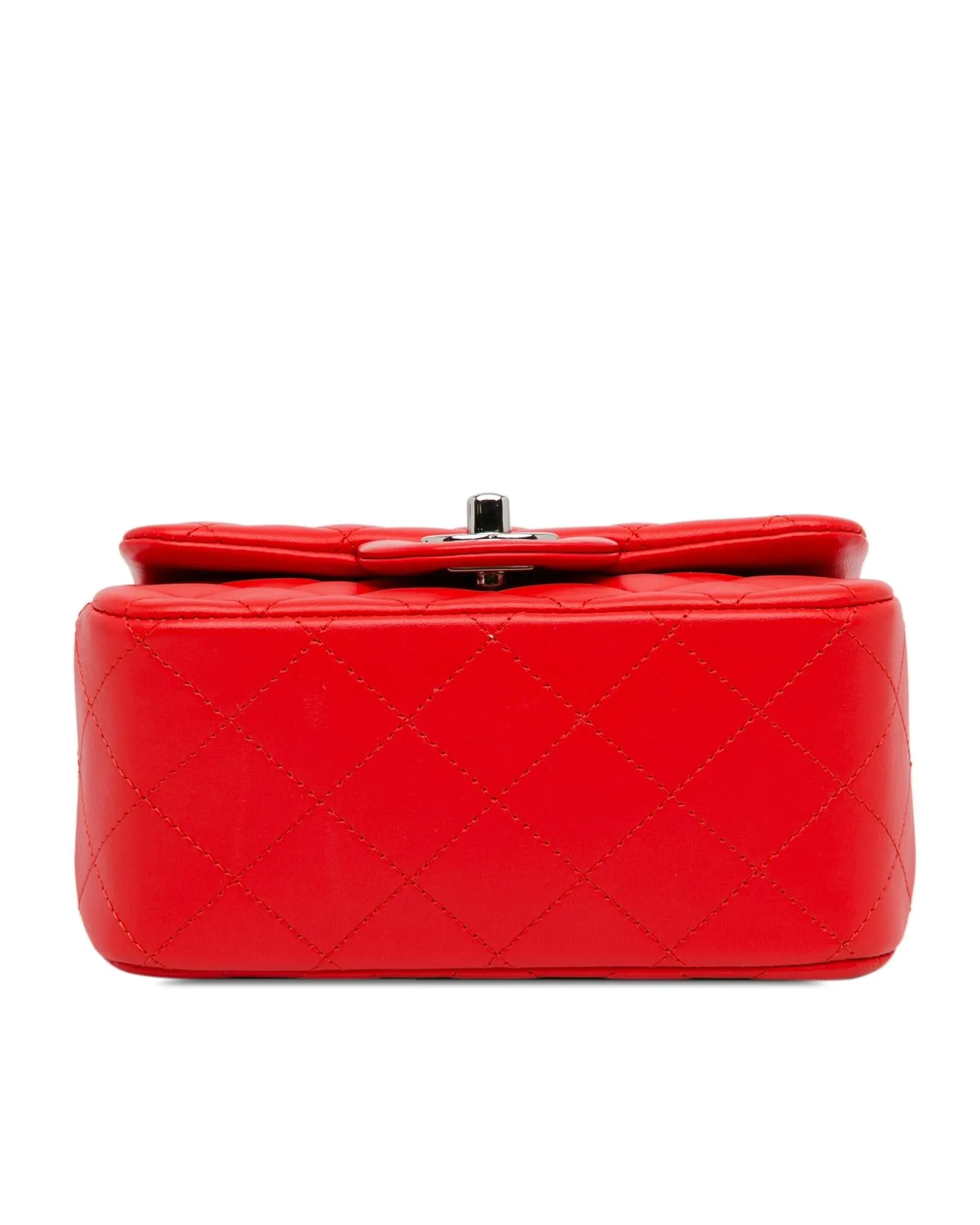 Classic Lambskin Square Flap Shoulder Bag