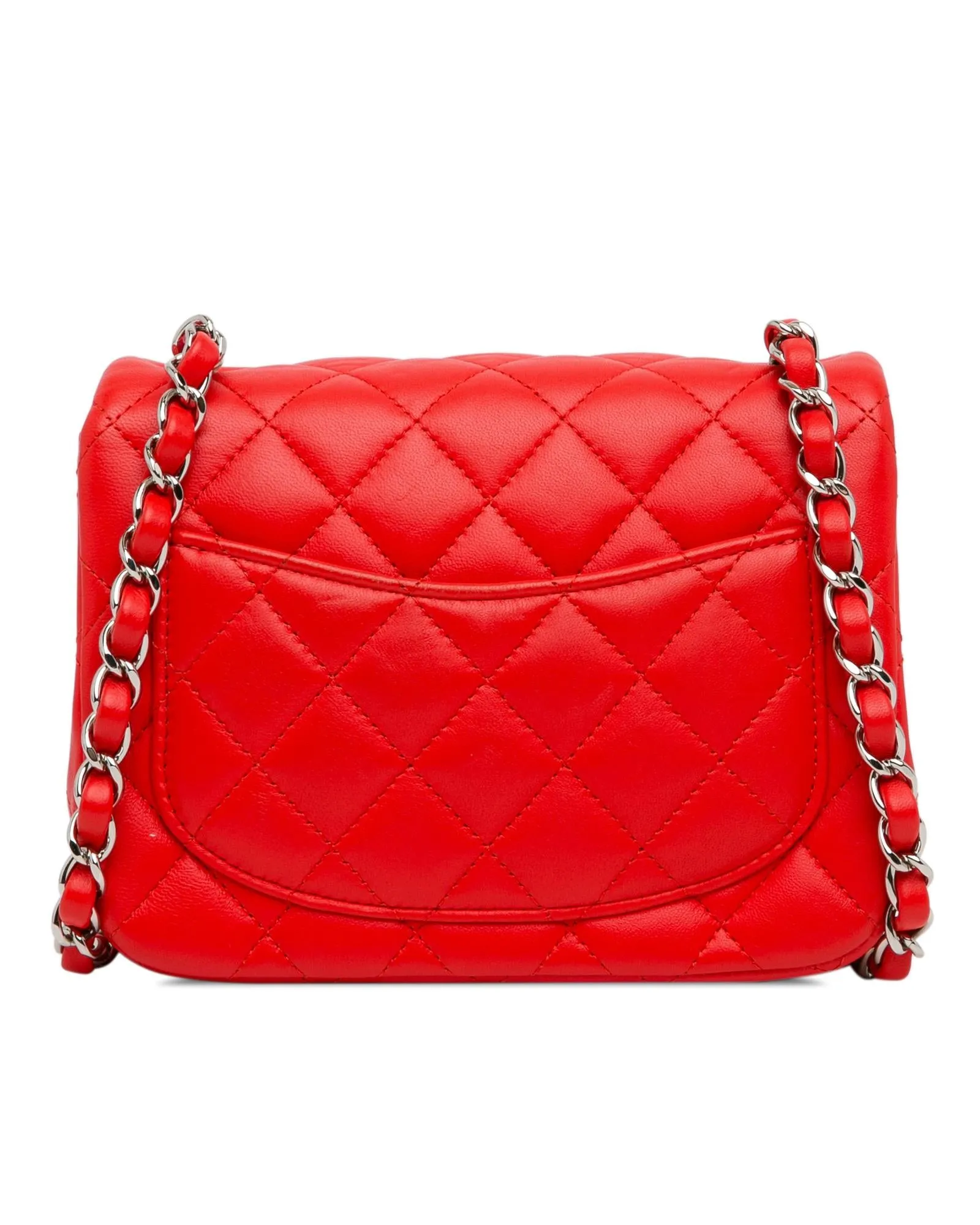 Classic Lambskin Square Flap Shoulder Bag