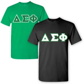 Delta Sigma Phi Fraternity 2 T-Shirt Pack - Gildan 5000 - TWILL