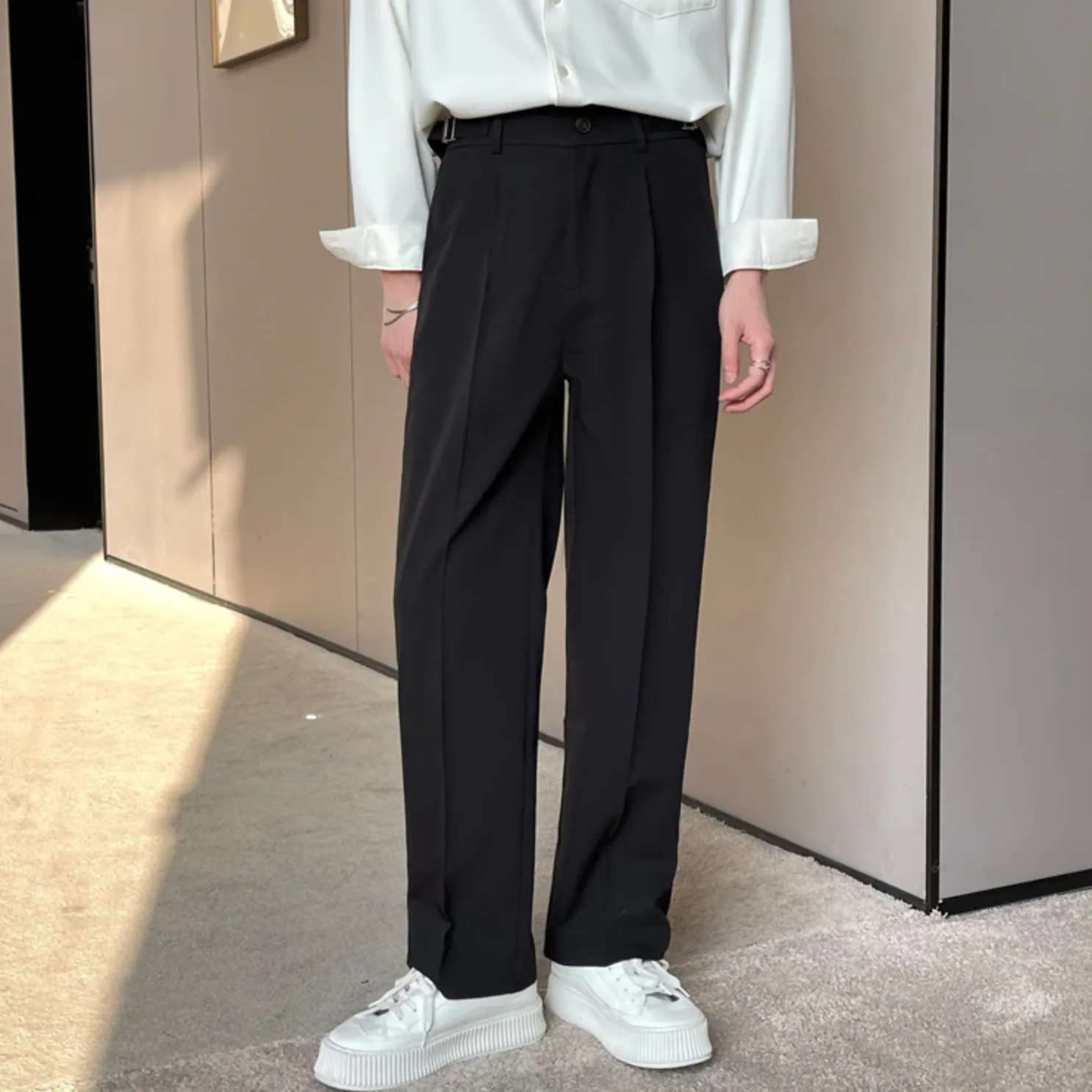 [Korean Style] 3 Colors Casual Straight Pants