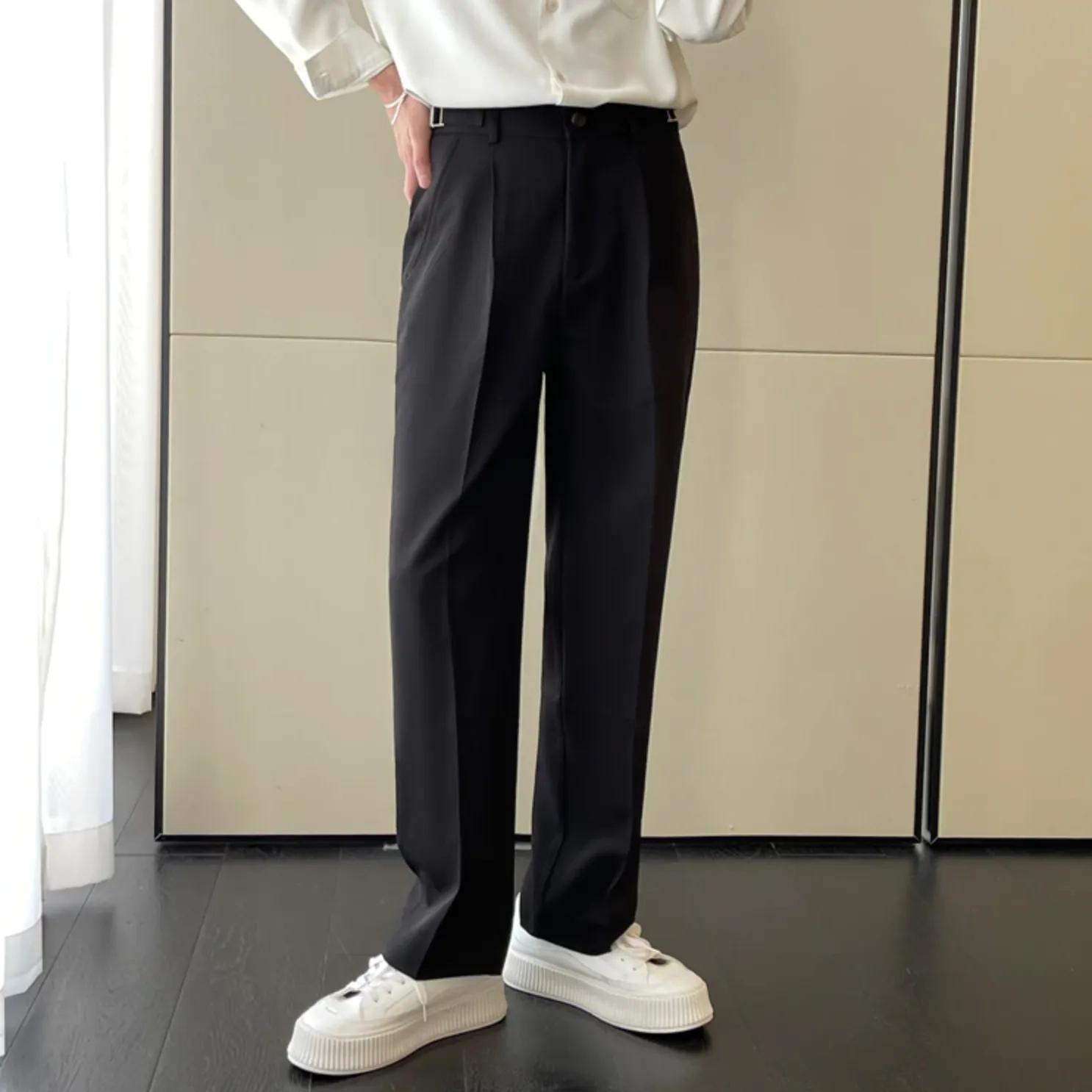 [Korean Style] 3 Colors Casual Straight Pants