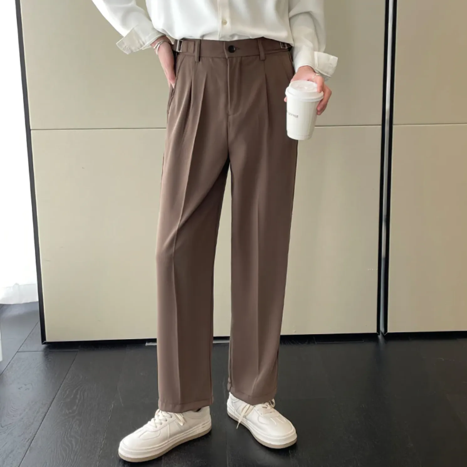 [Korean Style] 3 Colors Casual Straight Pants
