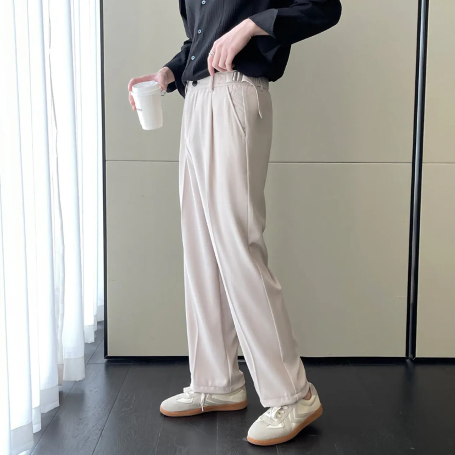 [Korean Style] 3 Colors Casual Straight Pants