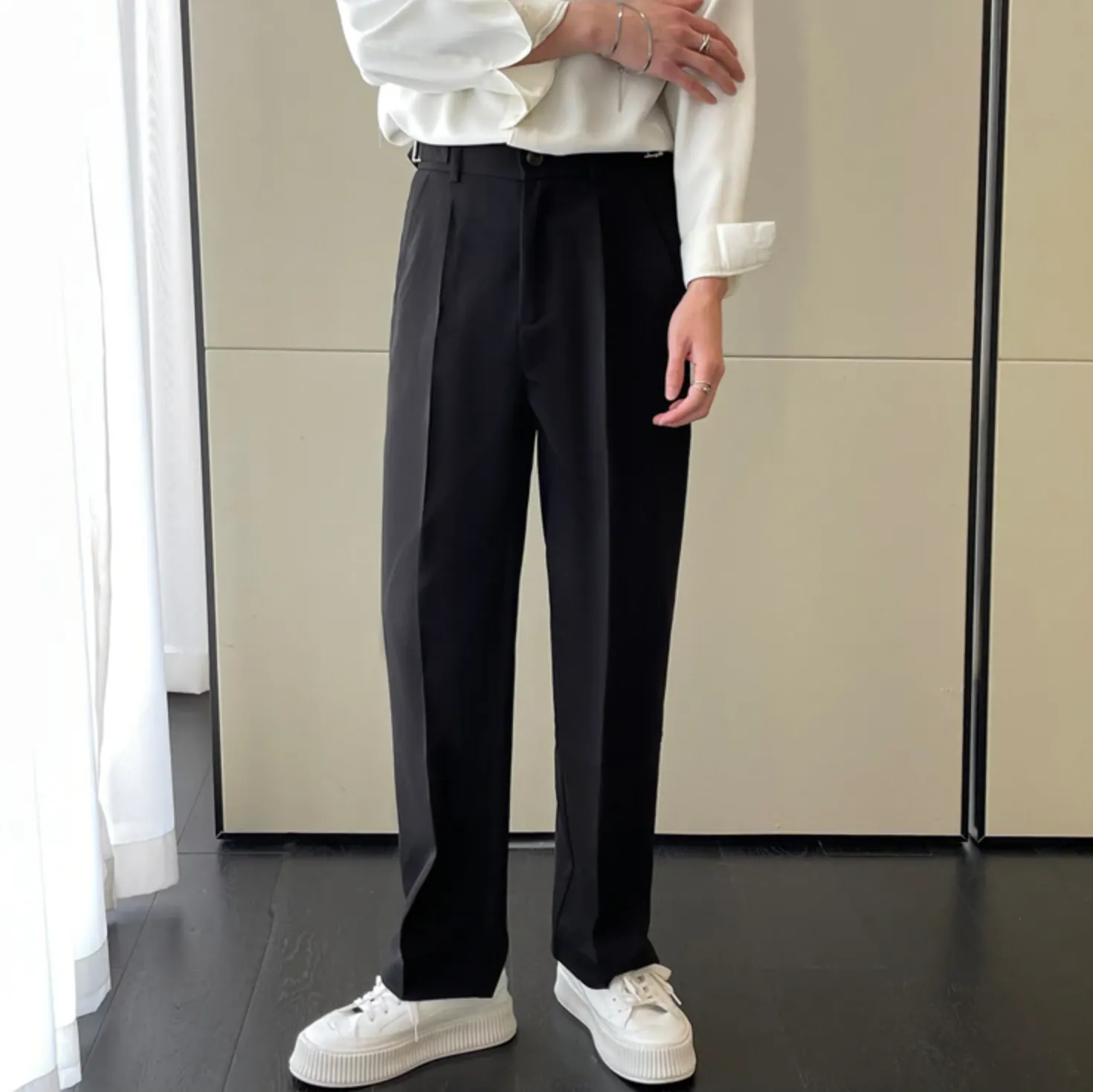 [Korean Style] 3 Colors Casual Straight Pants