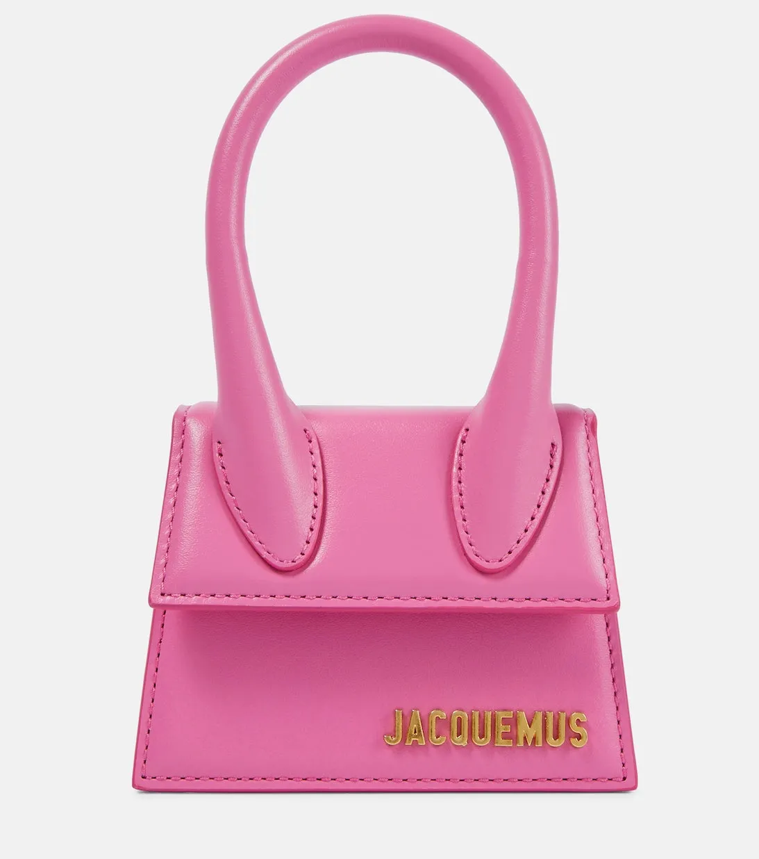 Le Chiquito tote bag in Jacquemus leather, pink
