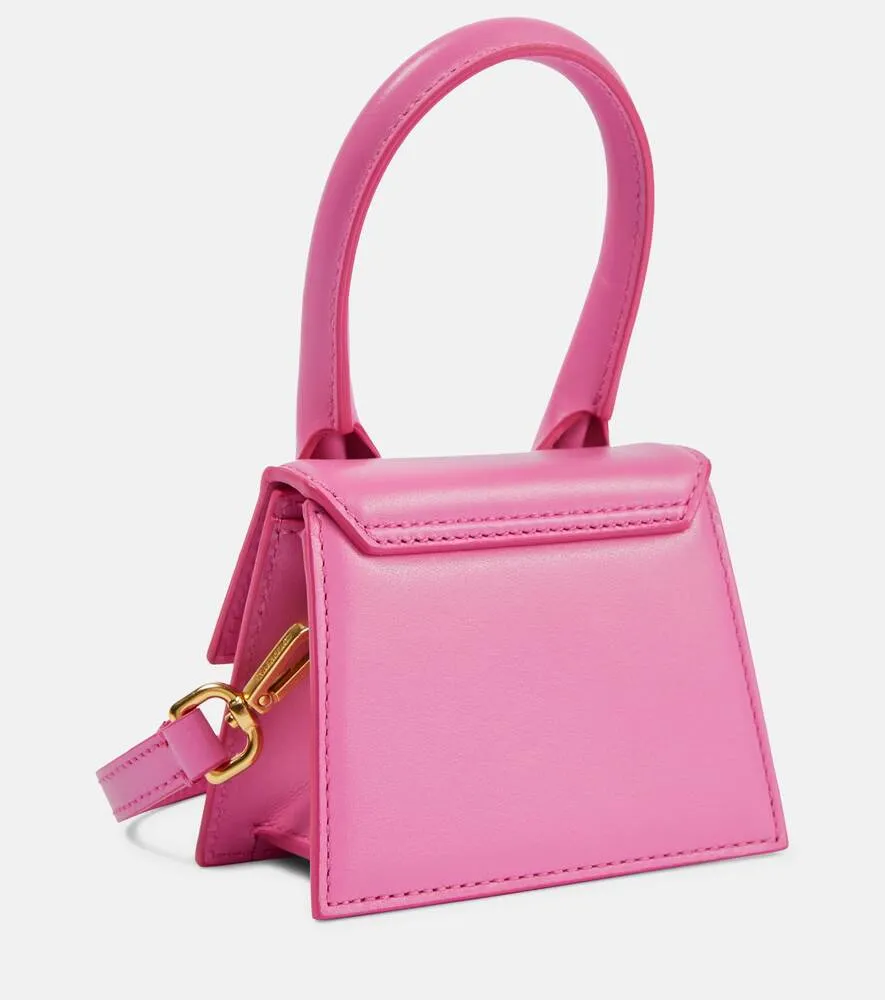 Le Chiquito tote bag in Jacquemus leather, pink