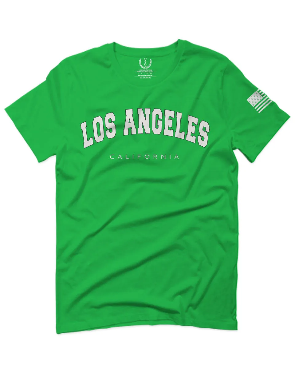 Los Angeles California Cali LA Retro Fonts For men T Shirt