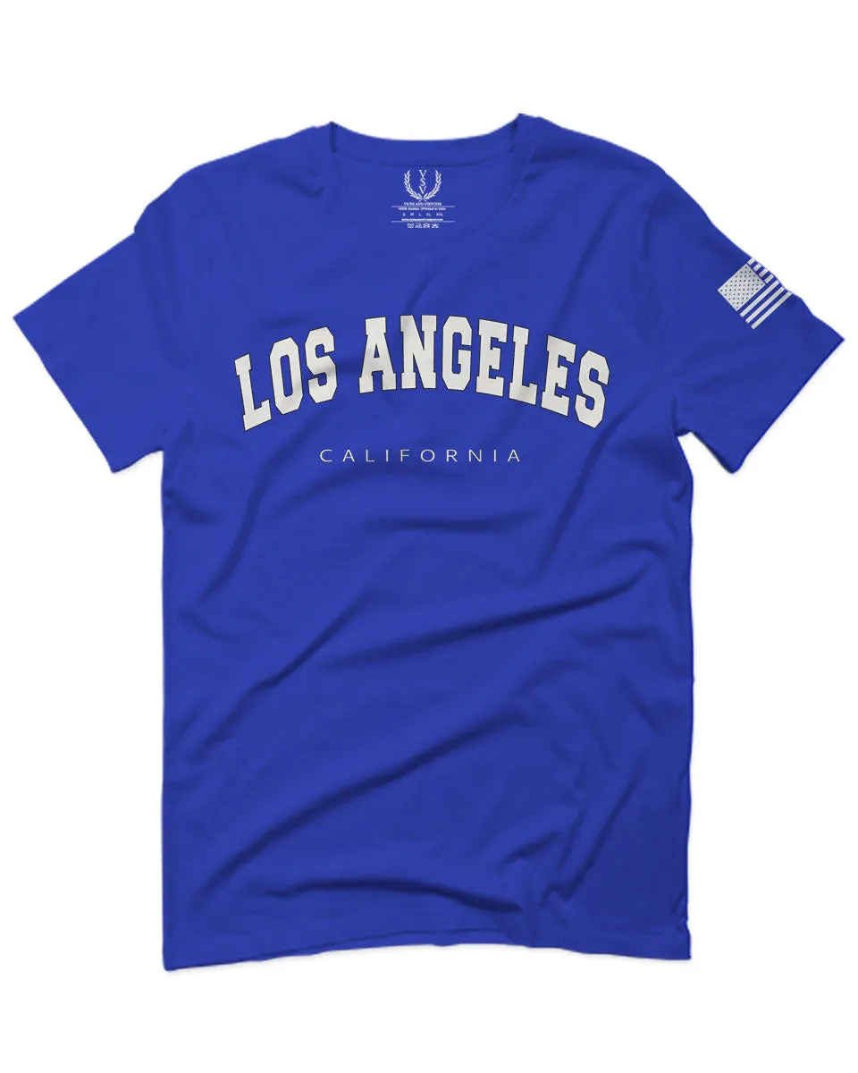 Los Angeles California Cali LA Retro Fonts For men T Shirt