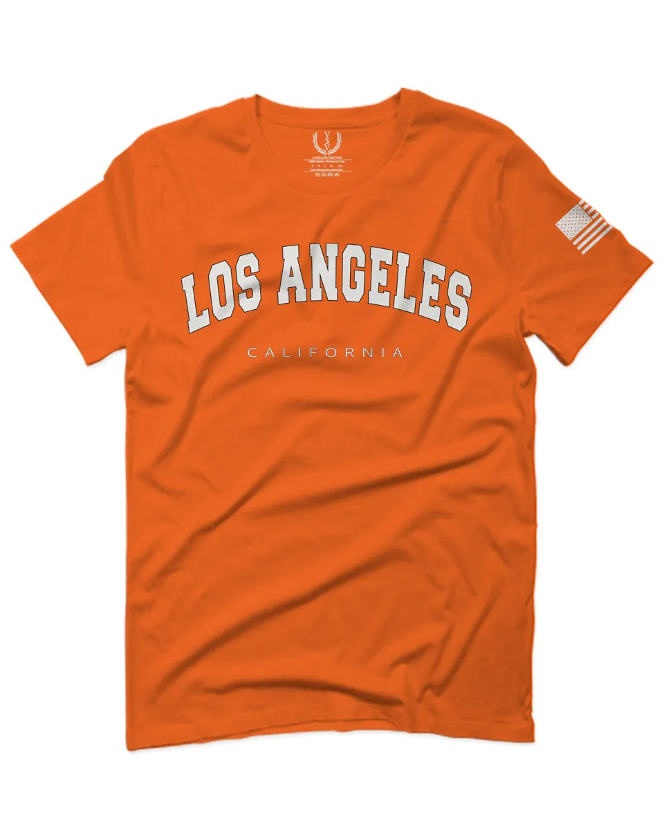 Los Angeles California Cali LA Retro Fonts For men T Shirt