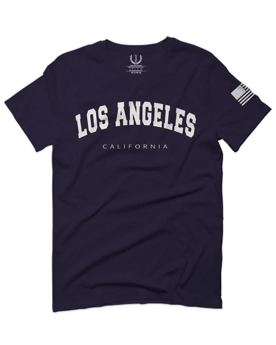 Los Angeles California Cali LA Retro Fonts For men T Shirt