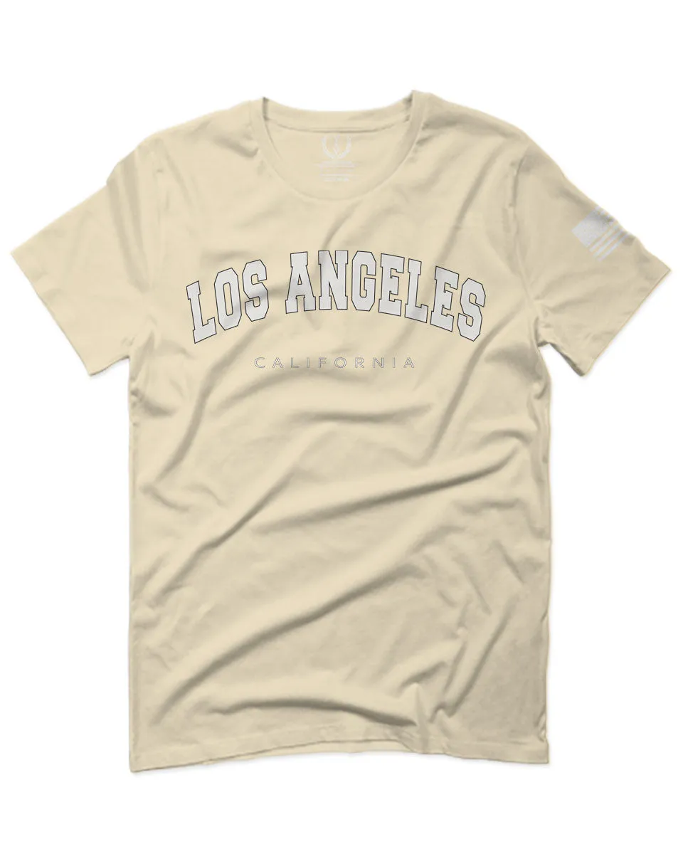 Los Angeles California Cali LA Retro Fonts For men T Shirt
