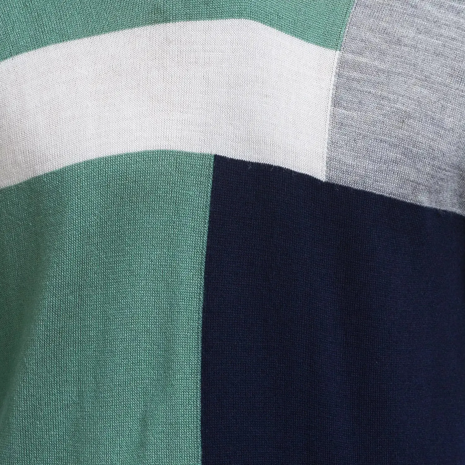Men Green Intarsia Acrylic Full Sleeve Sweaters