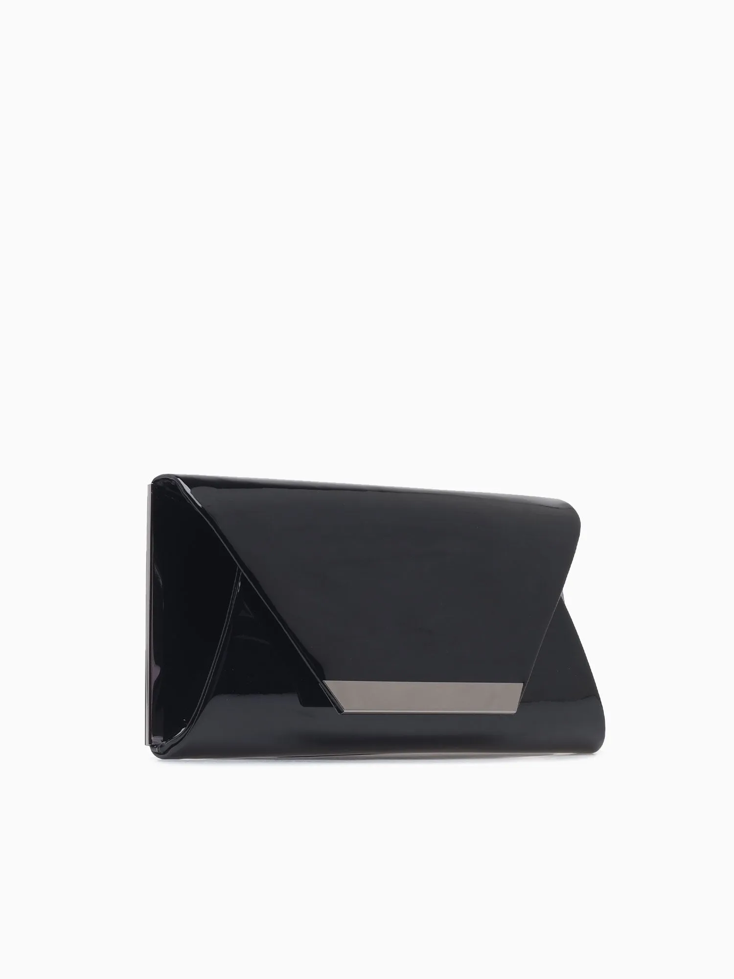 Metallic Envelope Black Pat