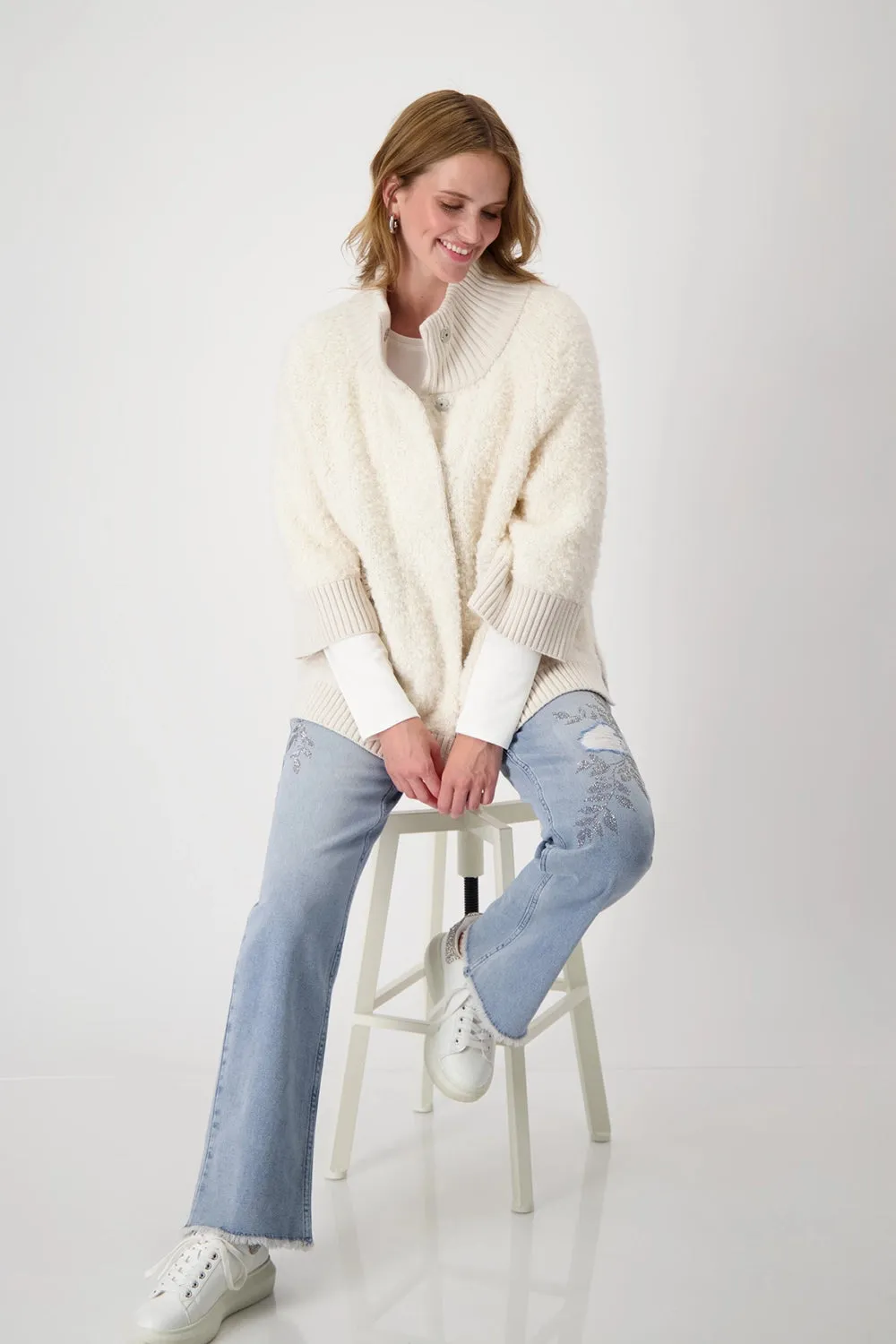Monari Jacket Cape Boucl 807906