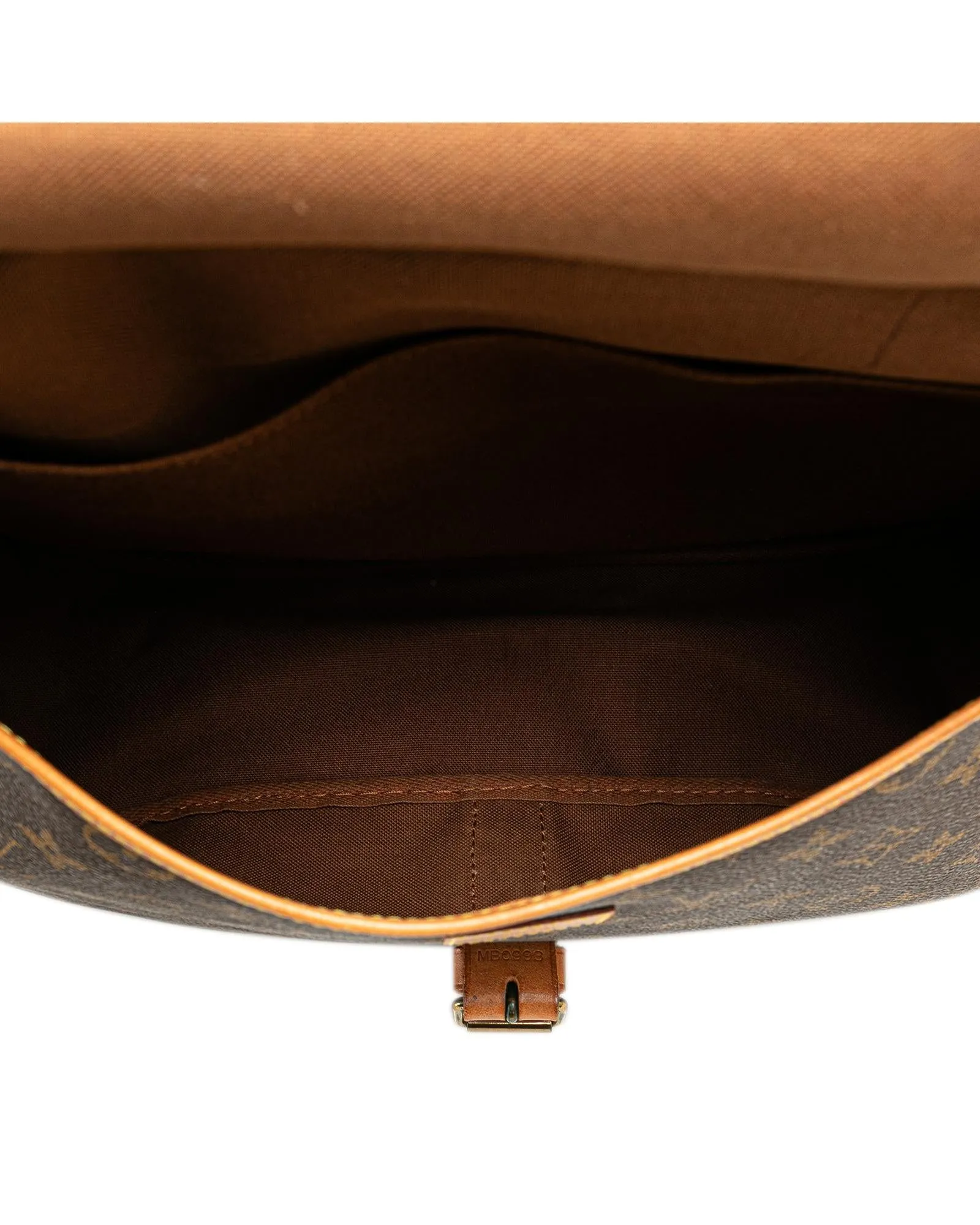 Monogram Canvas Saumur Bag with Vachetta Leather Trim