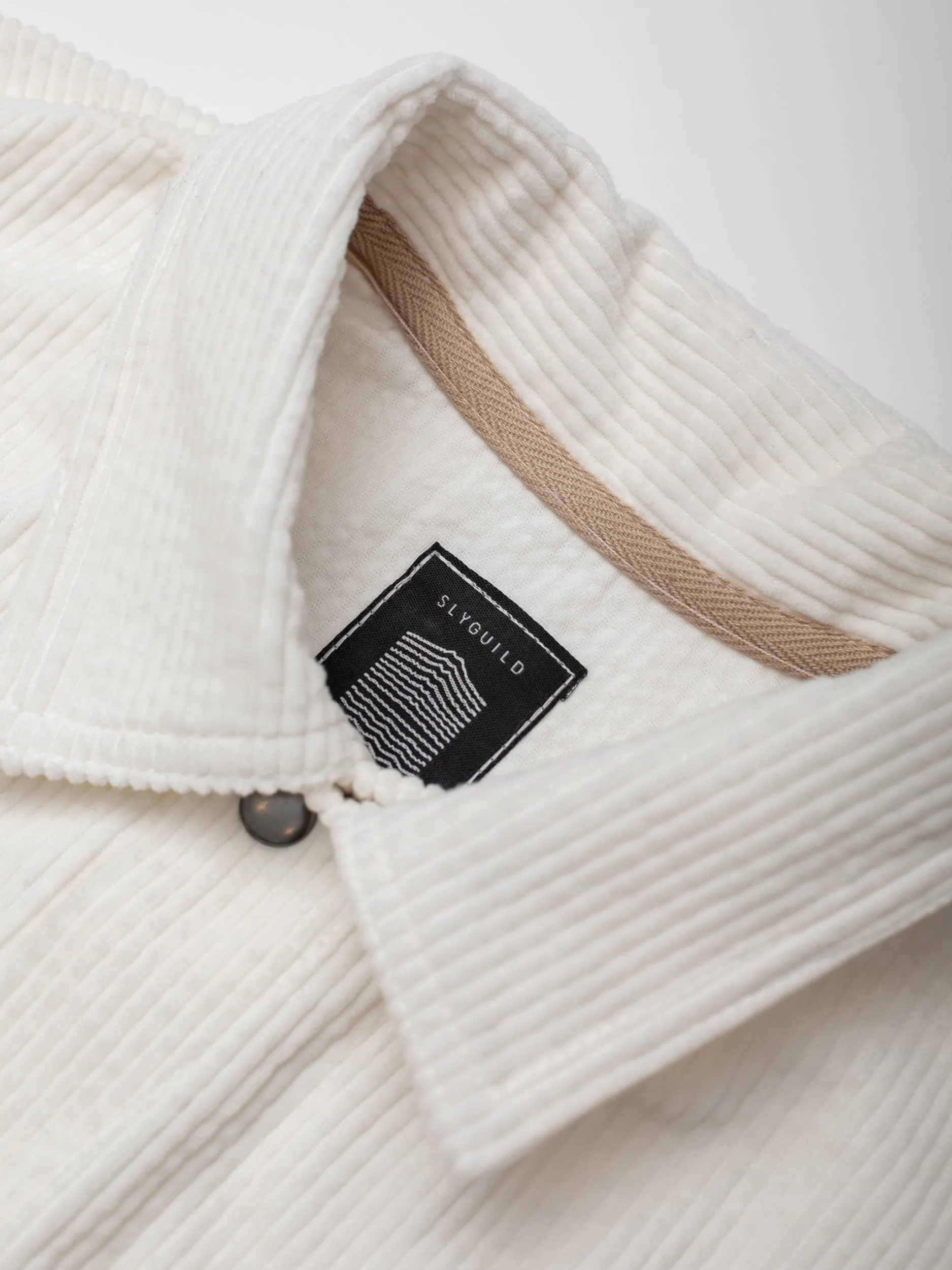 Off White Cord Over Shirt