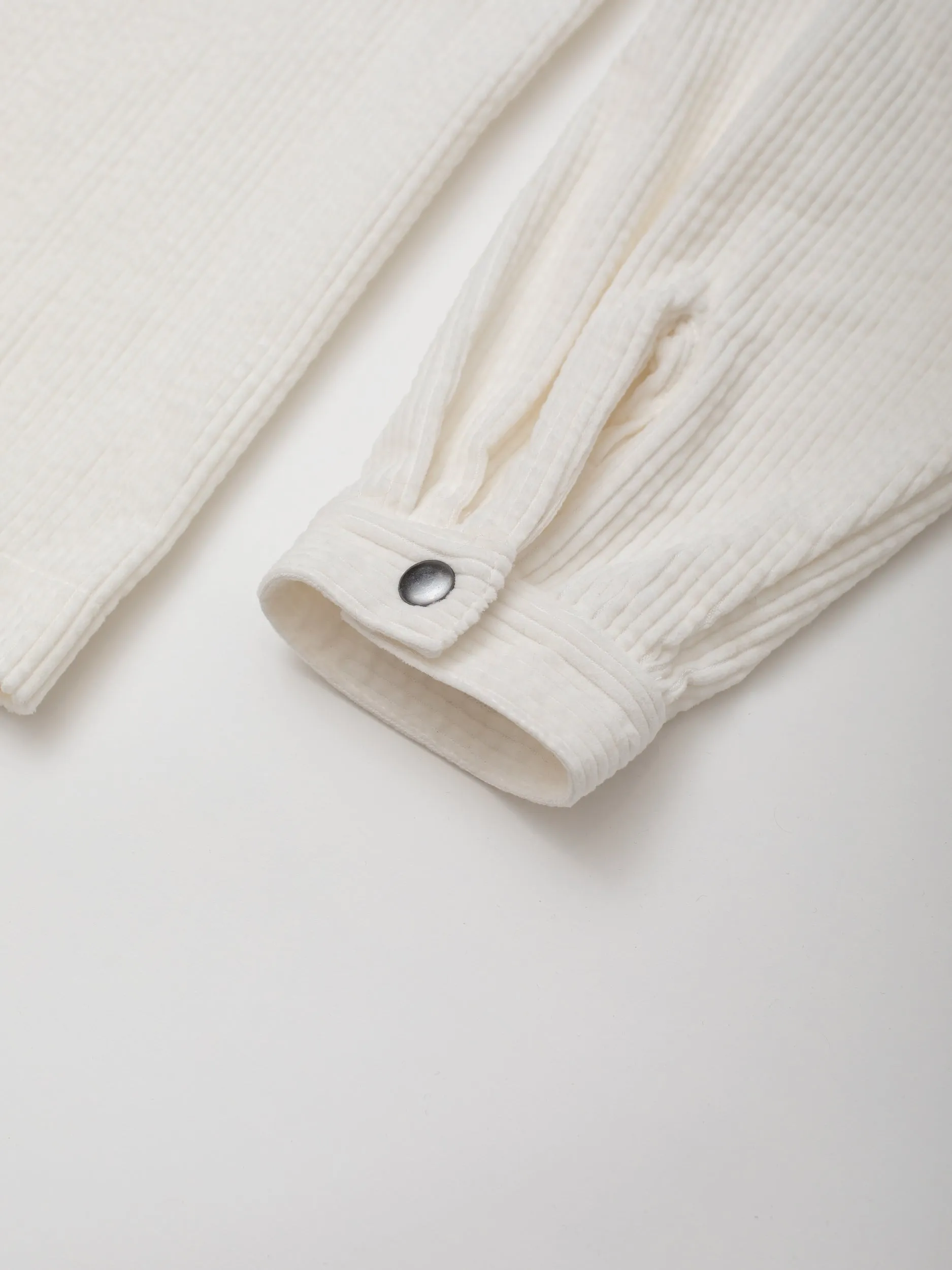 Off White Cord Over Shirt