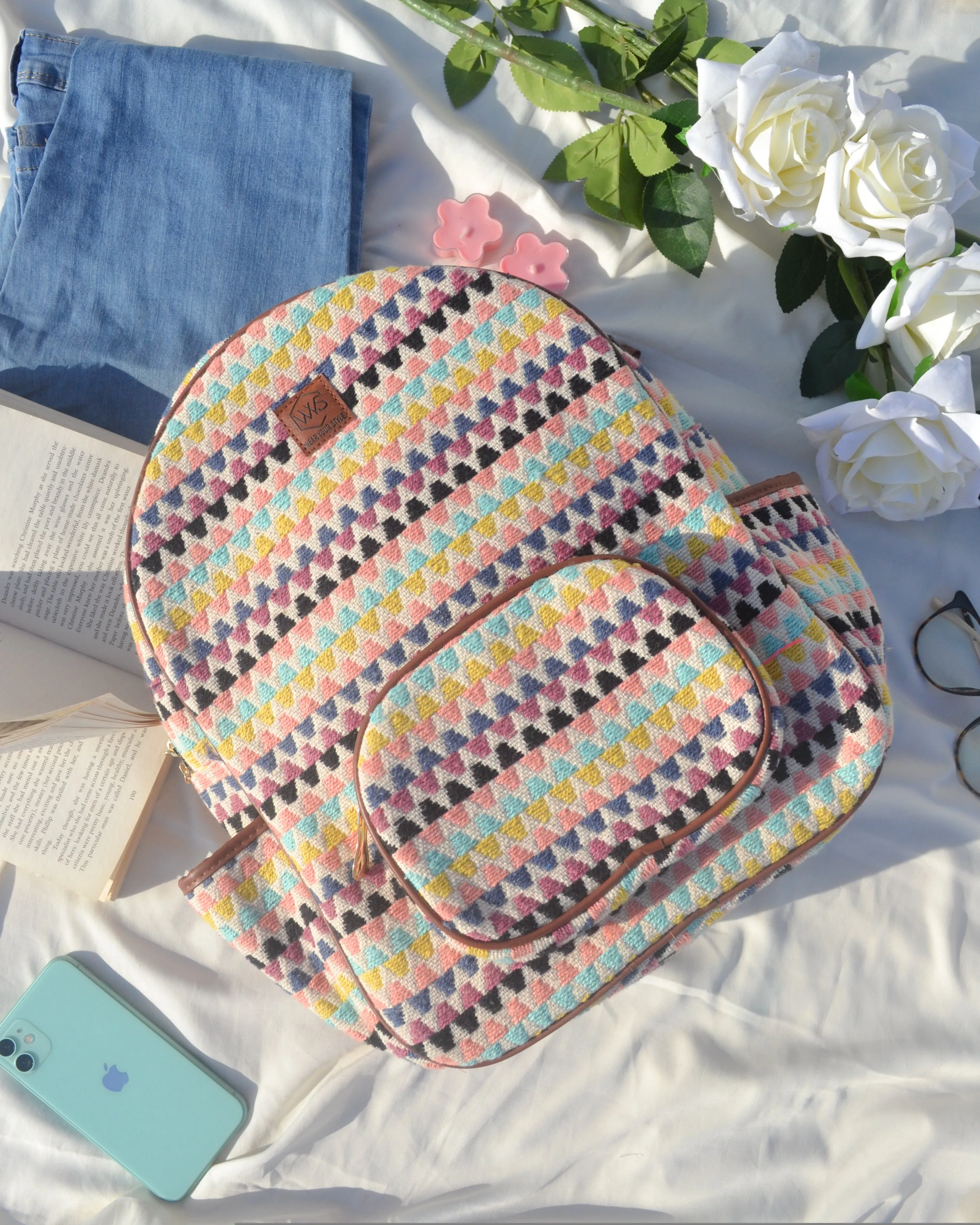 Pastel Maze Backpack