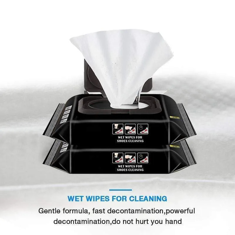 Shiny shoes in a flash: wet wipes for flawless elegance! 