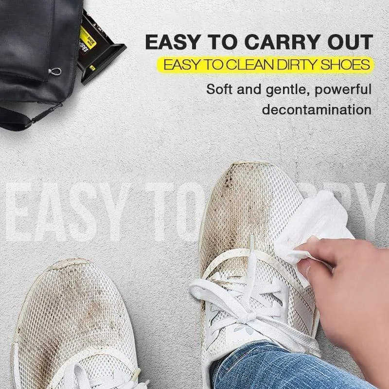Shiny shoes in a flash: wet wipes for flawless elegance! 