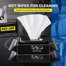 Shiny shoes in a flash: wet wipes for flawless elegance! 
