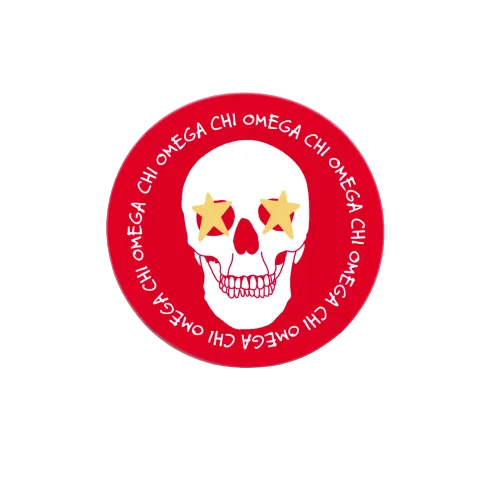 Sorority Skull Button