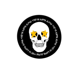 Sorority Skull Button