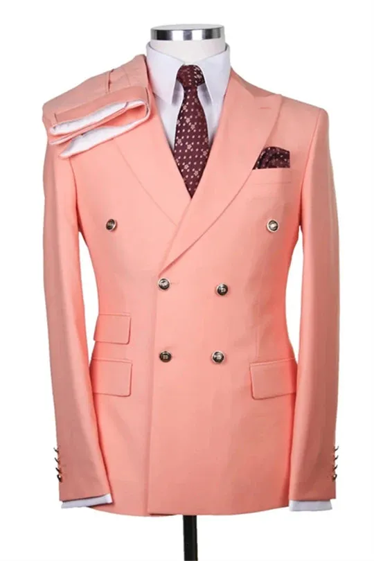 Suzhoufashion Dijion Grap Double Breasted Prom Men Suits