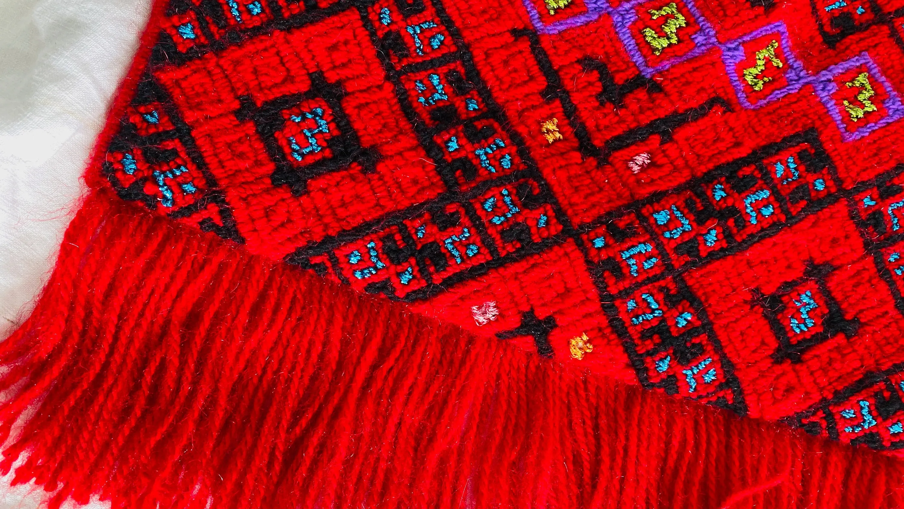 Tenejapa Hand-Embroidered Shoulder Bag. Tribal Chic.